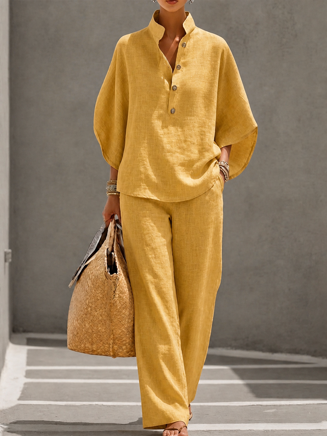 Ravora Paris™ | Ensemble Lin · Fluidité & Élégance Naturelle
