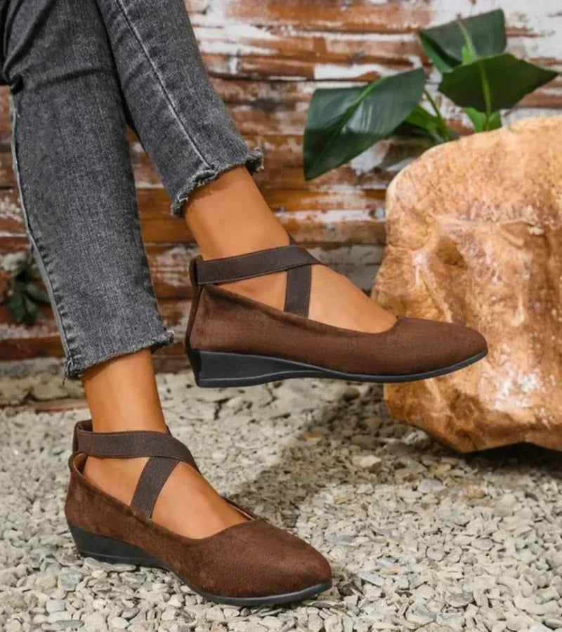Ravora Paris™ | BALLERINES FERMÉES À SEMELLE COMPENSÉE