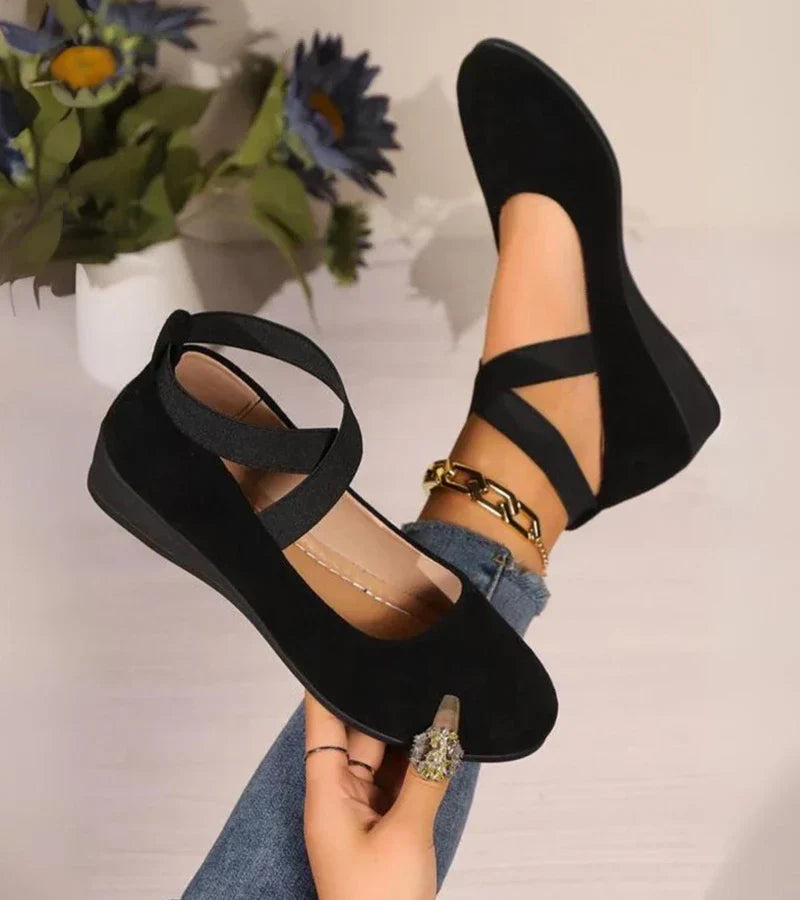 Ravora Paris™ | BALLERINES FERMÉES À SEMELLE COMPENSÉE