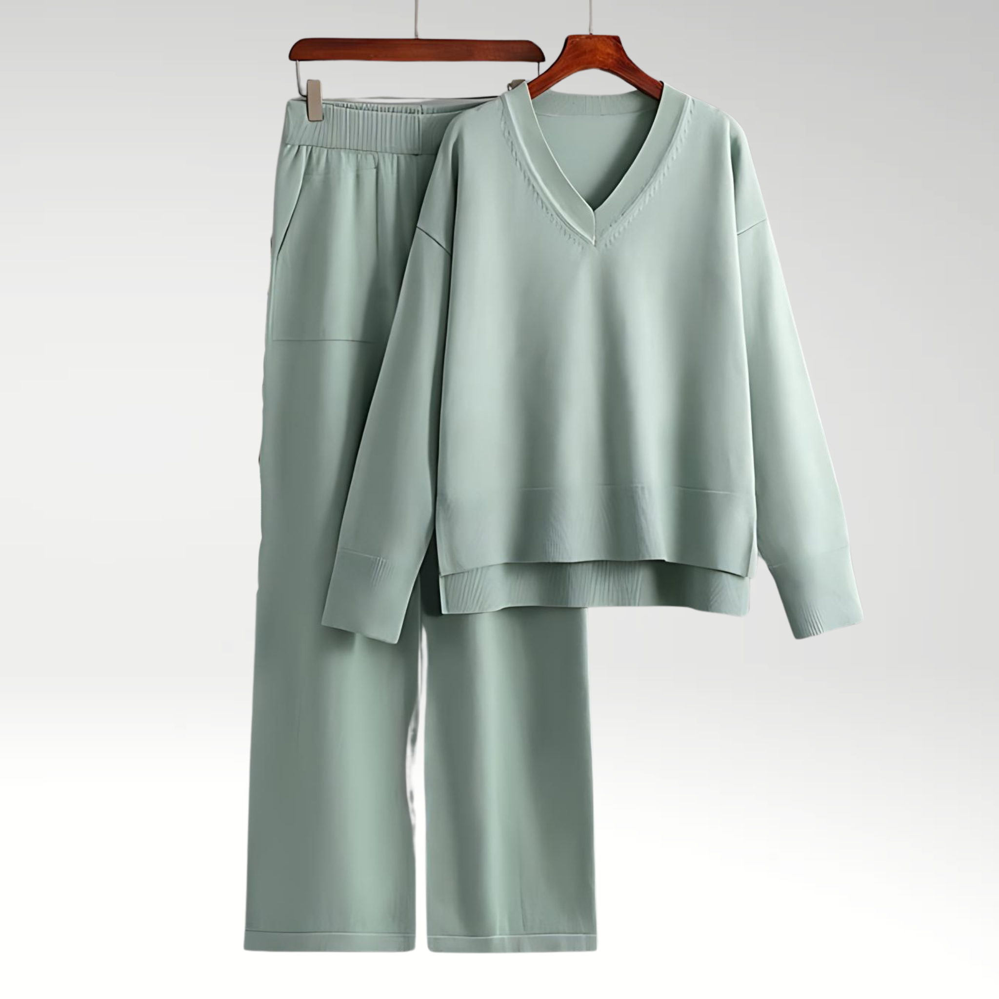 Ravora Paris™ | Ensemble deux pièces luxueux à col en V