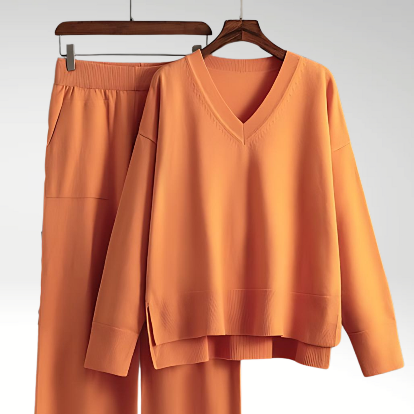 Ravora Paris™ | Luxe Ensemble deux pièces col V