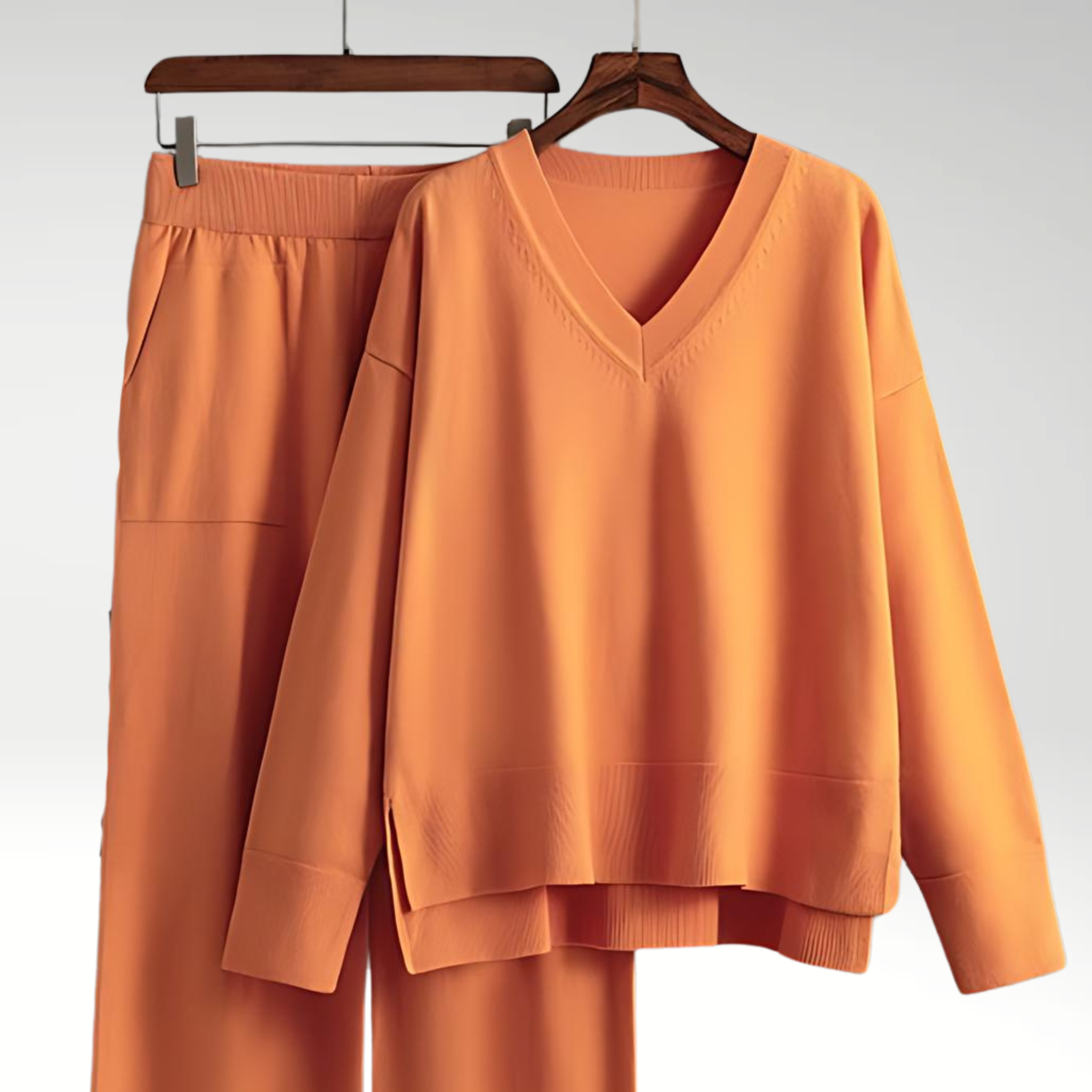 Ravora Paris™ | Luxe Ensemble deux pièces col V