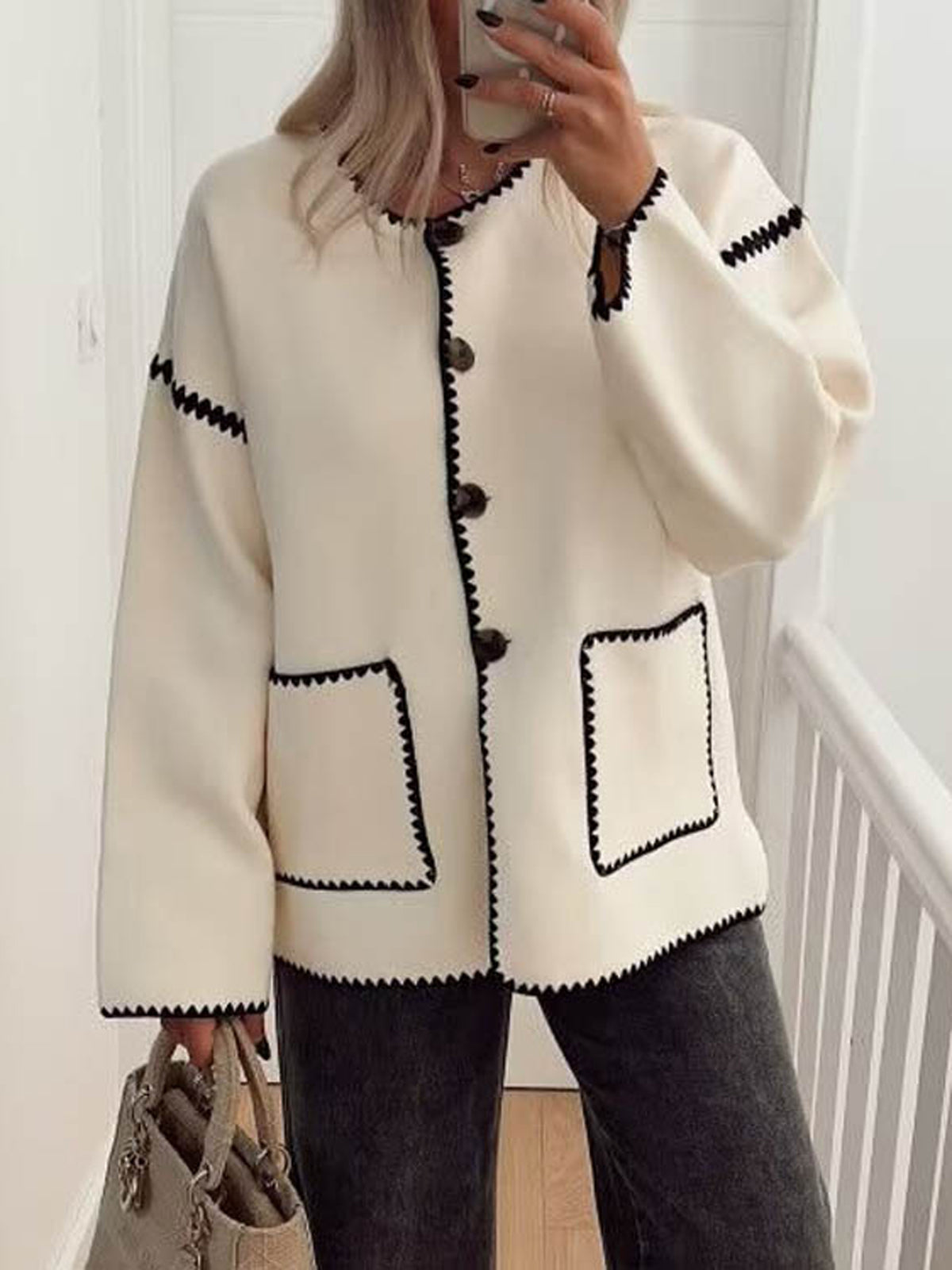 Ravora Paris™ | Veste contrastée
