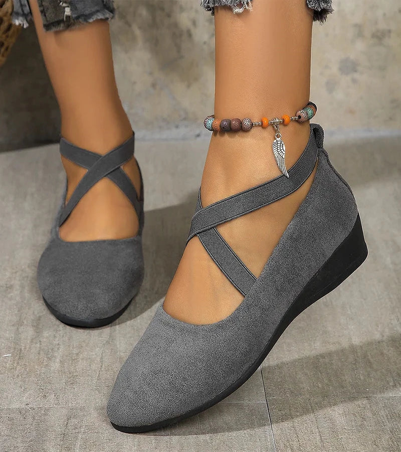 Ravora Paris™ | BALLERINES FERMÉES À SEMELLE COMPENSÉE
