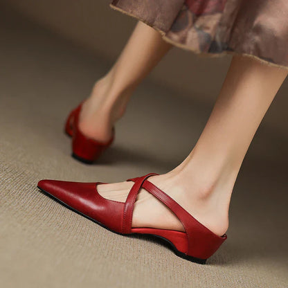 Ravora Paris™ | Mules en Cuir Véritable