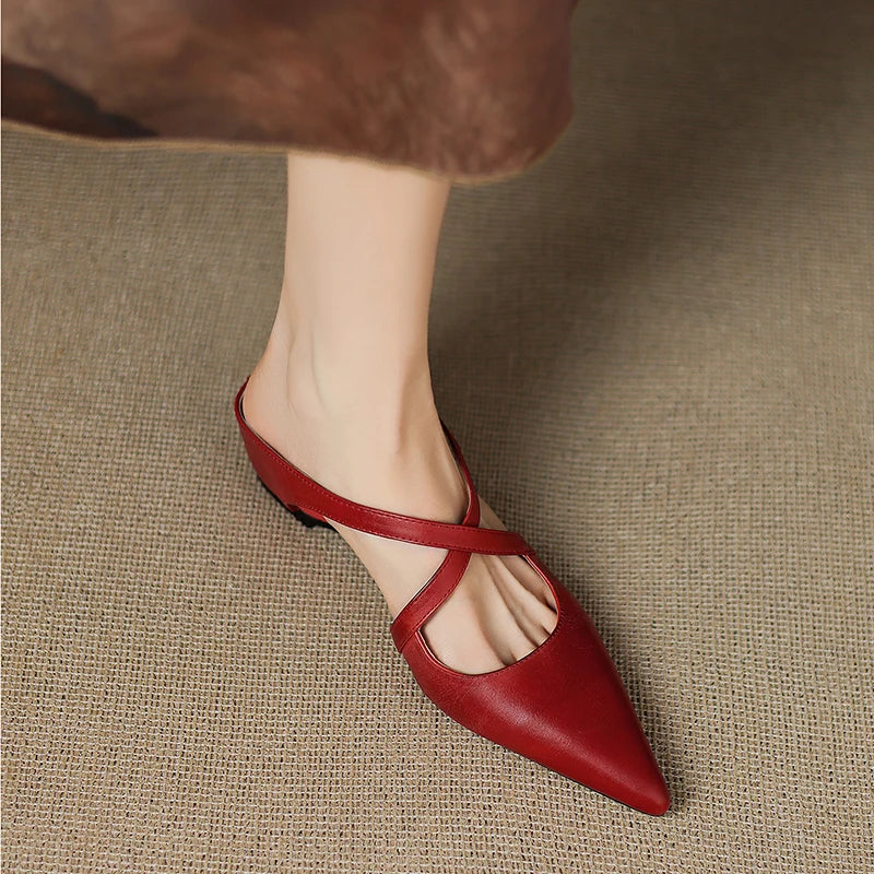 Ravora Paris™ | Mules en Cuir Véritable