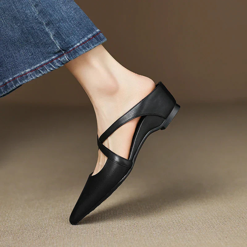 Ravora Paris™ | Mules en Cuir Véritable