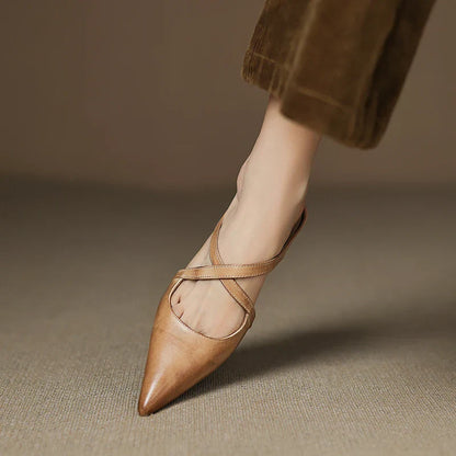 Ravora Paris™ | Mules en Cuir Véritable