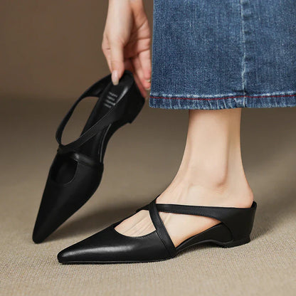 Ravora Paris™ | Mules en Cuir Véritable
