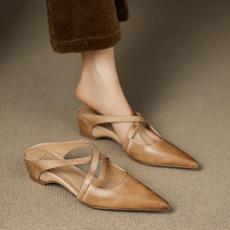Ravora Paris™ | Mules en Cuir Véritable