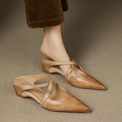 Ravora Paris™ | Mules en Cuir Véritable