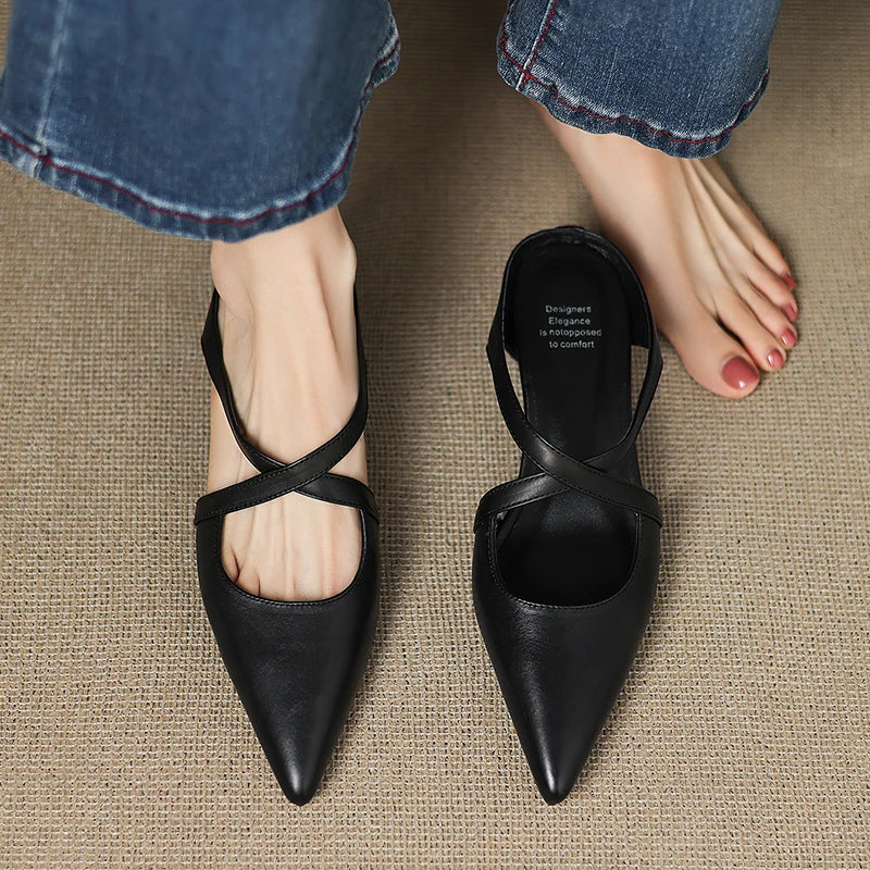 Ravora Paris™ | Mules en Cuir Véritable