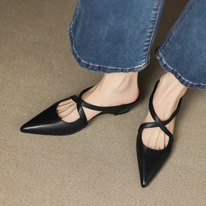 Ravora Paris™ | Mules en Cuir Véritable