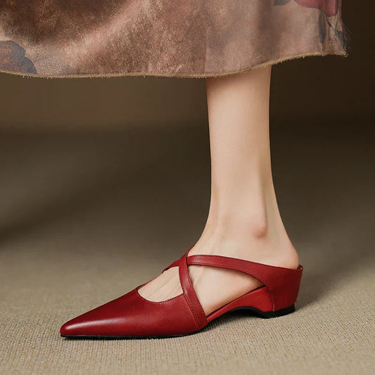 Ravora Paris™ | Mules en Cuir Véritable