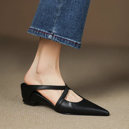 Ravora Paris™ | Mules en Cuir Véritable