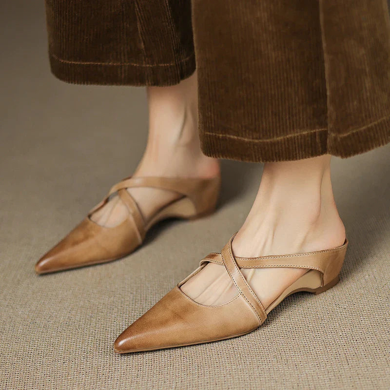 Ravora Paris™ | Mules en Cuir Véritable