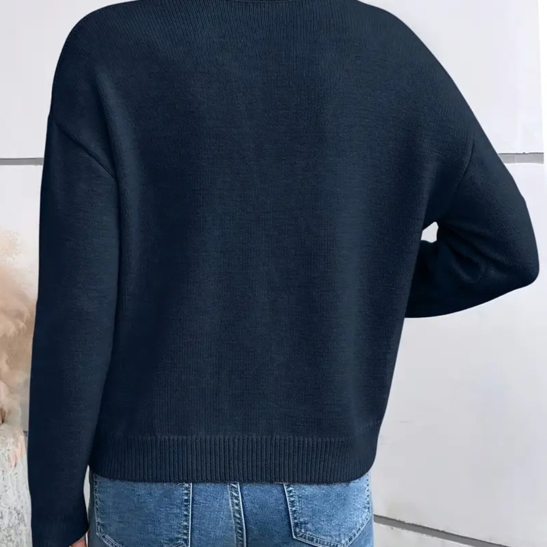 Ravora Paris™ | Pull Col Dentelle Élégant